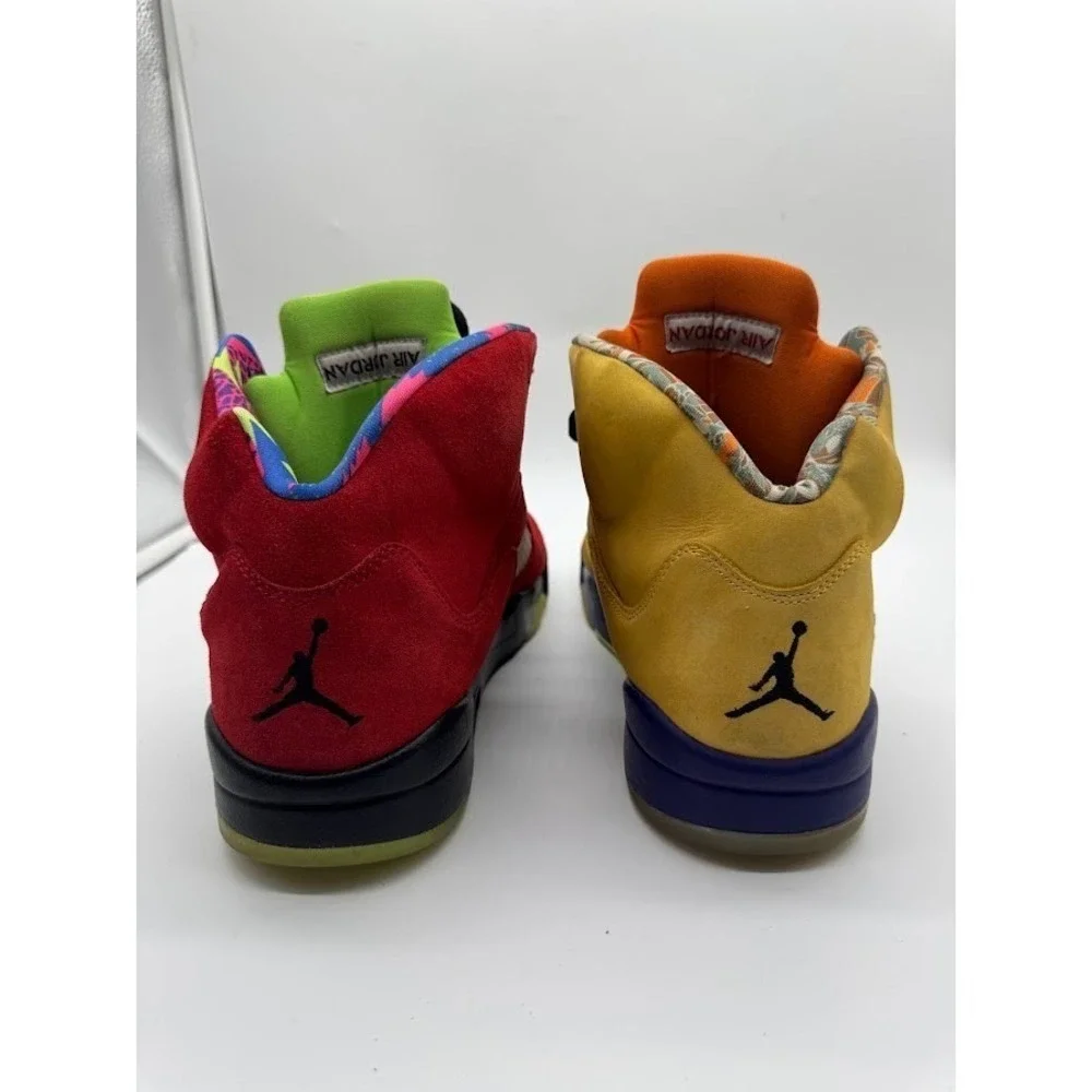 Jordan 5 Retro What The Mens Size 13 Varsity Maize Solar Red CZ5725-700